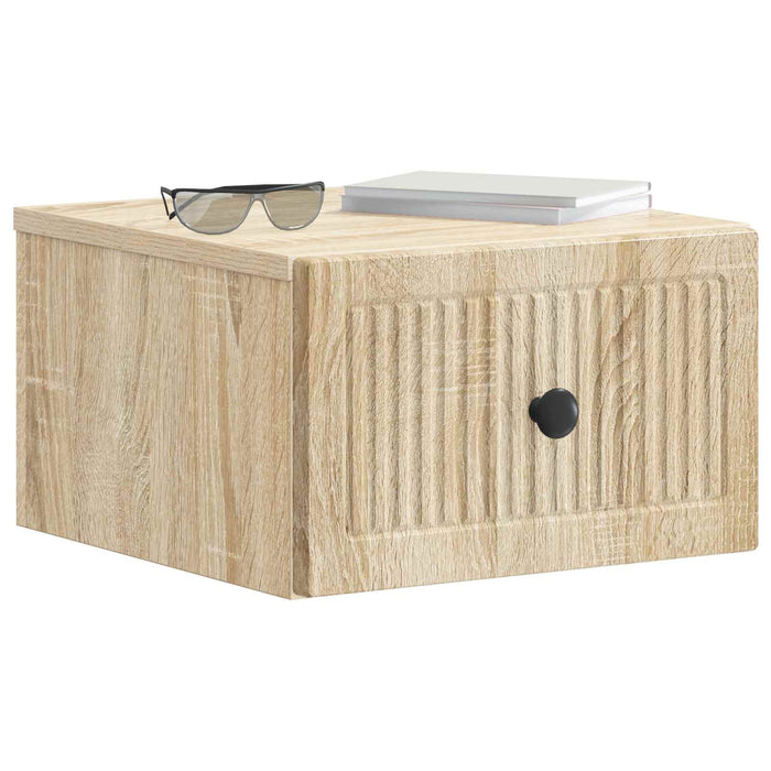 Dulap de noapte suspendat 2 pcs Stejar Sonoma 33 x 34,5 x 20 cm - WALTI WALTI