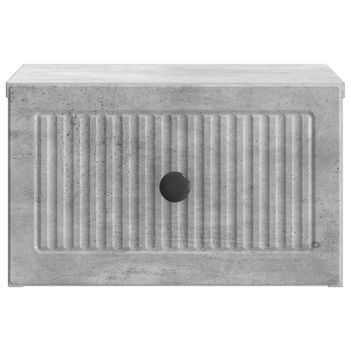 Dulap de noapte suspendat 2 pcs Gri Beton 33 x 34,5 x 20 cm - WALTI WALTI