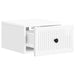 Dulap de noapte suspendat Alb foarte lucios 33 x 34,5 x 20 cm - WALTI WALTI
