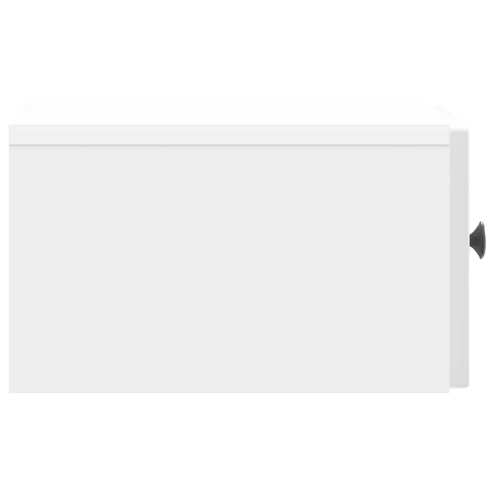 Dulap de noapte suspendat Alb foarte lucios 33 x 34,5 x 20 cm - WALTI WALTI
