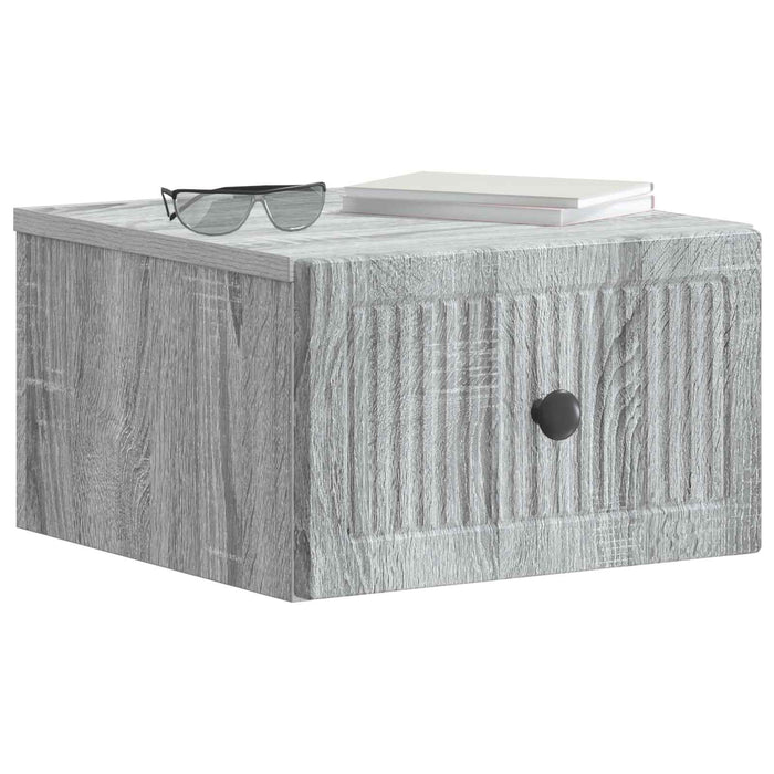 Dulap de noapte suspendat Sonoma gri 33 x 34,5 x 20 cm - WALTI WALTI