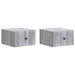 Dulap de noapte suspendat 2 pcs Sonoma gri 33 x 34,5 x 20 cm - WALTI WALTI
