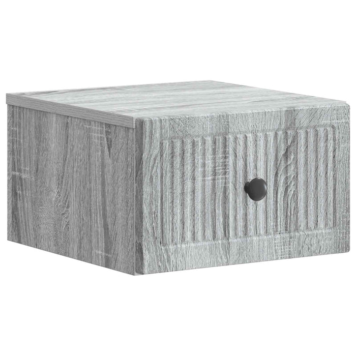 Dulap de noapte suspendat 2 pcs Sonoma gri 33 x 34,5 x 20 cm - WALTI WALTI
