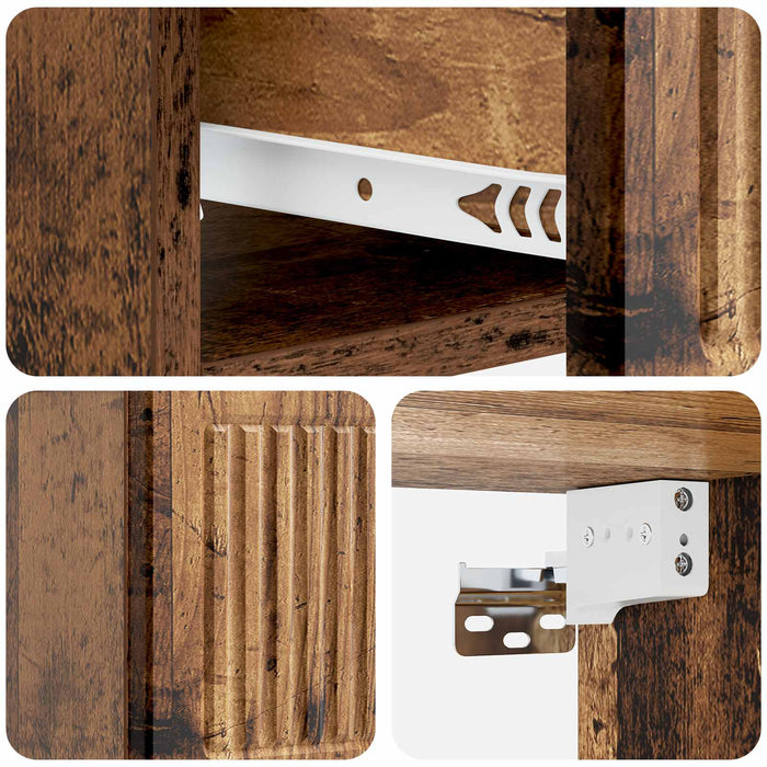 Dulap de noapte suspendat Lemn vechi 33 x 34,5 x 20 cm - WALTI WALTI