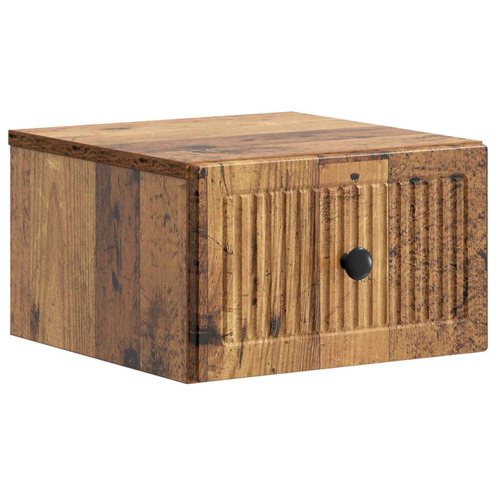 Dulap de noapte suspendat Lemn vechi 33 x 34,5 x 20 cm - WALTI WALTI