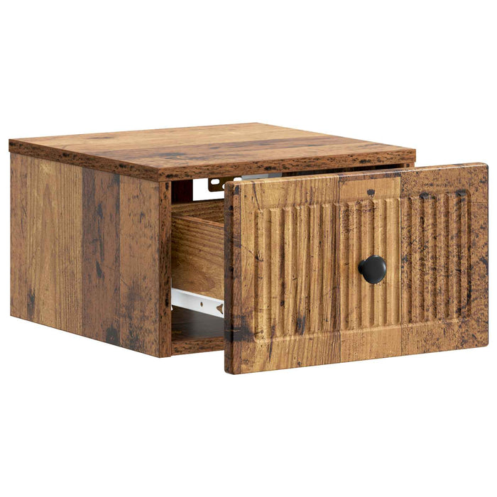 Dulap de noapte suspendat Lemn vechi 33 x 34,5 x 20 cm - WALTI WALTI