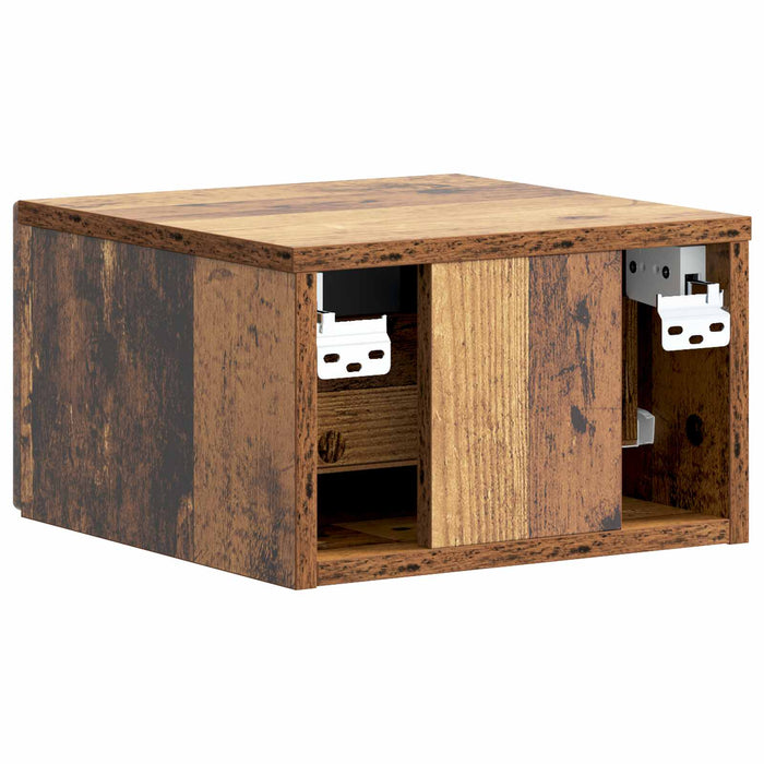 Dulap de noapte suspendat Lemn vechi 33 x 34,5 x 20 cm - WALTI WALTI