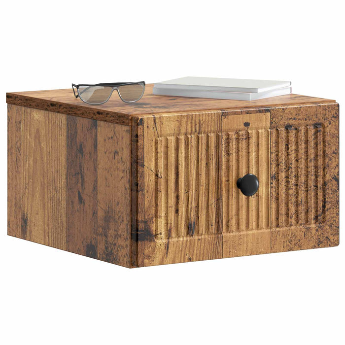 Dulap de noapte suspendat Lemn vechi 33 x 34,5 x 20 cm - WALTI WALTI