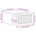 Dulap de noapte suspendat Lemn vechi 33 x 34,5 x 20 cm - WALTI WALTI