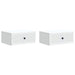 Dulap de noapte 2 pcs Alb 49 x 34,5 x 20 cm Lemn prelucrat - WALTI WALTI