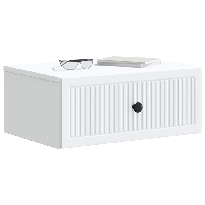 Dulap de noapte 2 pcs Alb 49 x 34,5 x 20 cm Lemn prelucrat - WALTI WALTI