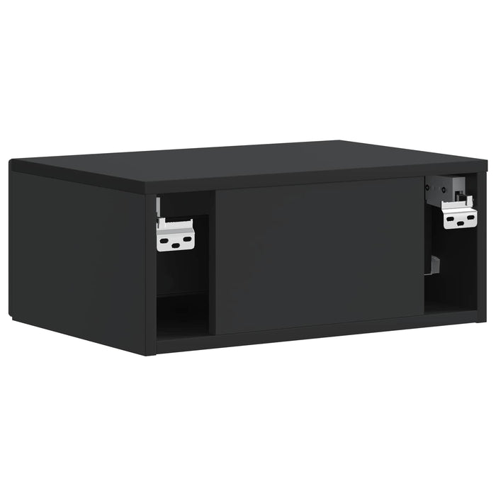 Dulap de noapte Negru 49 x 34,5 x 20 cm Lemn prelucrat - WALTI WALTI