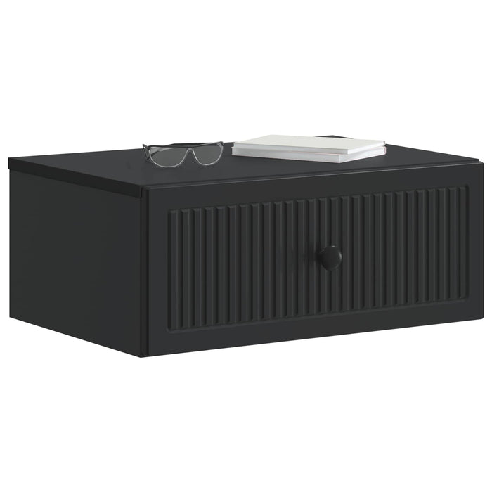 Dulap de noapte Negru 49 x 34,5 x 20 cm Lemn prelucrat - WALTI WALTI