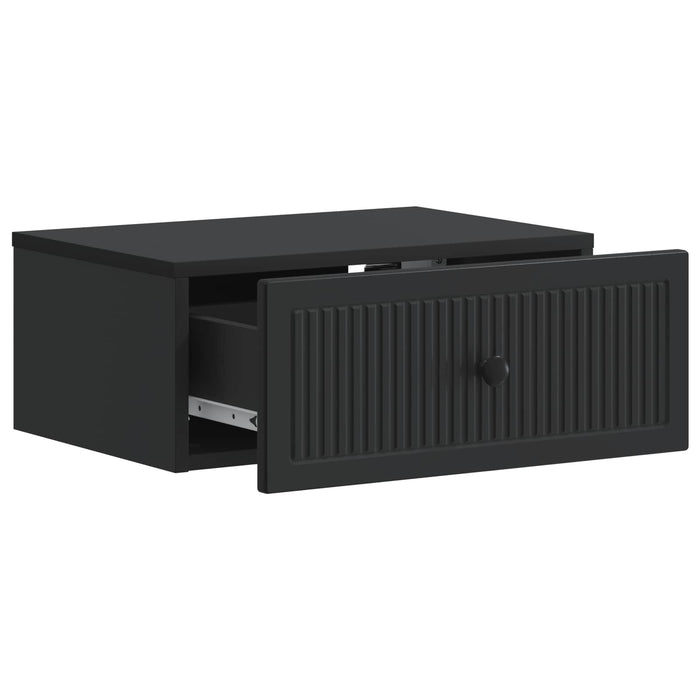Dulap de noapte 2 pcs Negru 49 x 34,5 x 20 cm Lemn prelucrat - WALTI WALTI