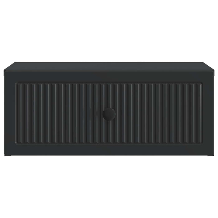 Dulap de noapte 2 pcs Negru 49 x 34,5 x 20 cm Lemn prelucrat - WALTI WALTI