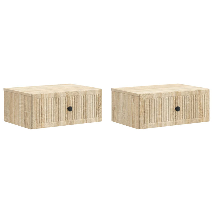 Dulap de noapte cu sertar 2 pcs Stejar Sonoma 49 x 34,5 x 20 cm - WALTI WALTI