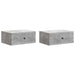 Dulap de noapte cu sertar 2 pcs Gri Beton 49 x 34,5 x 20 cm - WALTI WALTI