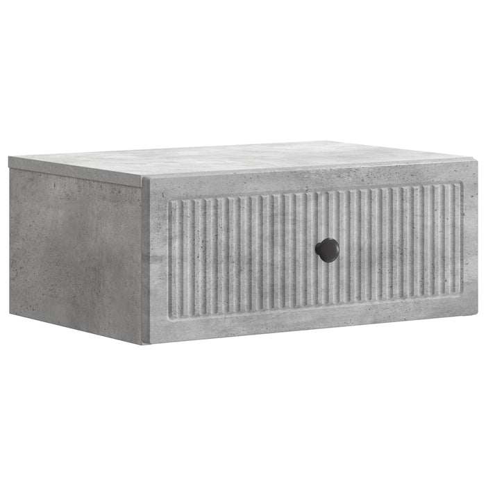 Dulap de noapte cu sertar 2 pcs Gri Beton 49 x 34,5 x 20 cm - WALTI WALTI