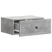 Dulap de noapte cu sertar 2 pcs Gri Beton 49 x 34,5 x 20 cm - WALTI WALTI