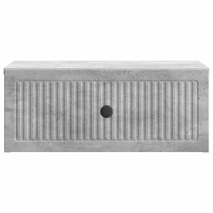 Dulap de noapte cu sertar 2 pcs Gri Beton 49 x 34,5 x 20 cm - WALTI WALTI