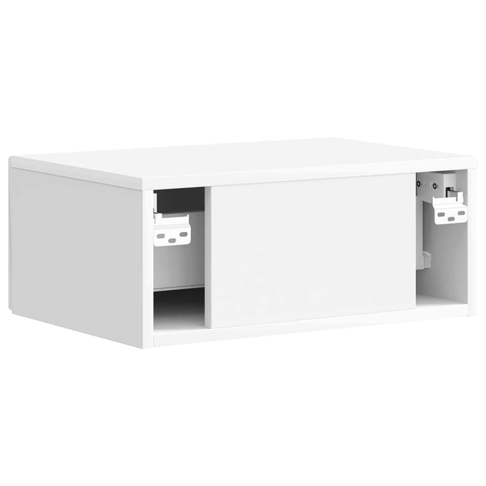 Dulap de noapte cu sertar Alb foarte lucios 49 x 34,5 x 20 cm - WALTI WALTI