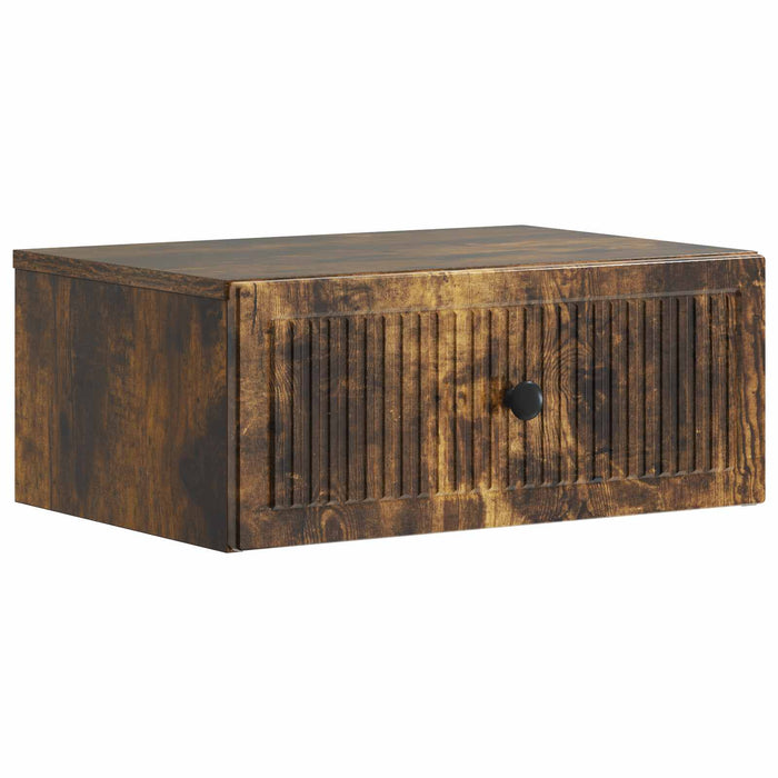 Dulap de noapte Stejar fumuriu 49 x 34,5 x 20 cm Lemn prelucrat - WALTI WALTI