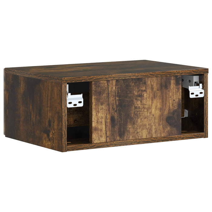 Dulap de noapte Stejar fumuriu 49 x 34,5 x 20 cm Lemn prelucrat - WALTI WALTI