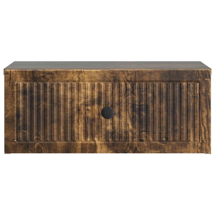 Dulap de noapte Stejar fumuriu 49 x 34,5 x 20 cm Lemn prelucrat - WALTI WALTI