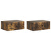 Dulap de noapte 2 pcs Stejar fumuriu 49 x 34,5 x 20 cm - WALTI WALTI