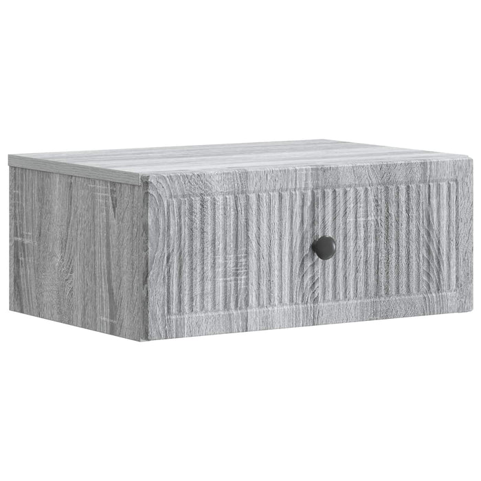 Dulap de noapte Sonoma gri 49 x 34,5 x 20 cm Lemn prelucrat - WALTI WALTI
