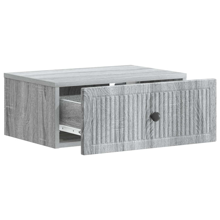 Dulap de noapte Sonoma gri 49 x 34,5 x 20 cm Lemn prelucrat - WALTI WALTI