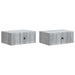 Dulap de noapte cu sertar 2 pcs Sonoma gri 49 x 34,5 x 20 cm - WALTI WALTI