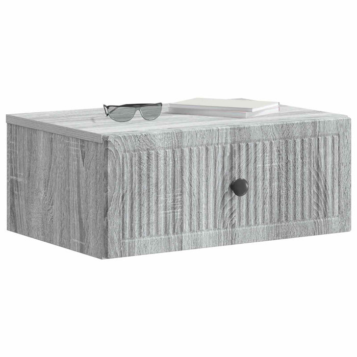 Dulap de noapte cu sertar 2 pcs Sonoma gri 49 x 34,5 x 20 cm - WALTI WALTI