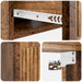 Dulap de noapte cu sertar 2 pcs Lemn vechi 49 x 34,5 x 20 cm - WALTI WALTI