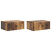 Dulap de noapte cu sertar 2 pcs Lemn vechi 49 x 34,5 x 20 cm - WALTI WALTI