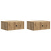 Dulap de noapte 2 pcs Stejar Artizanal 49 x 34,5 x 20 cm - WALTI WALTI