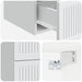 Dulap de noapte suspendat Alb 33 x 34,5 x 40 cm Lemn prelucrat - WALTI WALTI