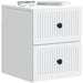 Dulap de noapte suspendat cu sertar 2 pcs Alb 33 x 34,5 x 40 cm - WALTI WALTI