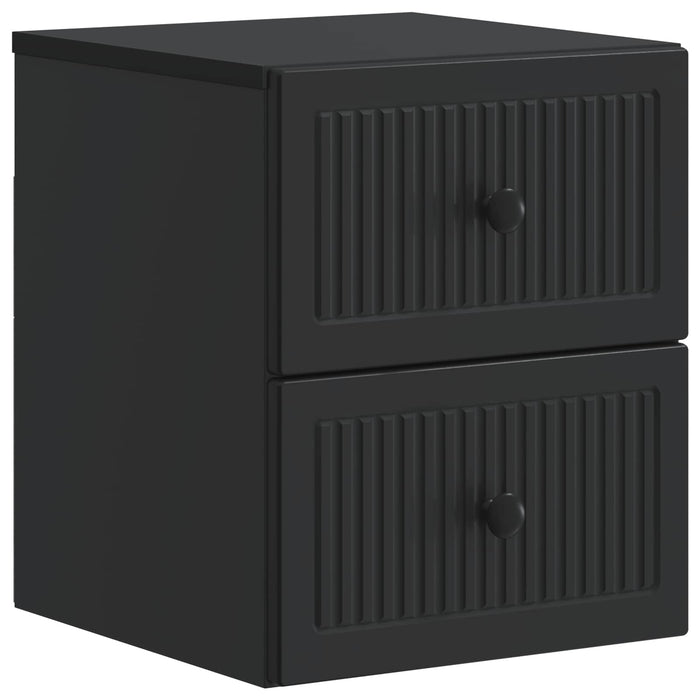 Dulap de noapte suspendat cu sertar Negru 33 x 34,5 x 40 cm - WALTI WALTI