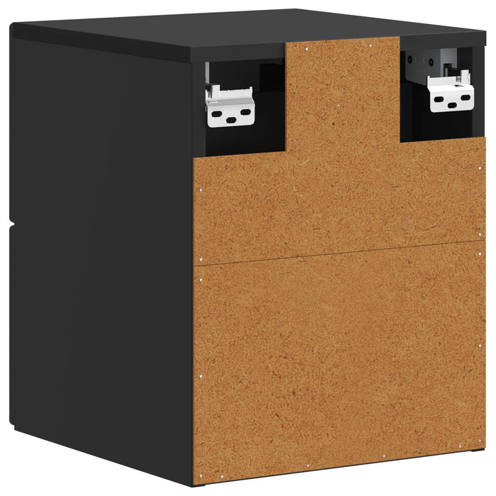 Dulap de noapte suspendat cu sertar Negru 33 x 34,5 x 40 cm - WALTI WALTI