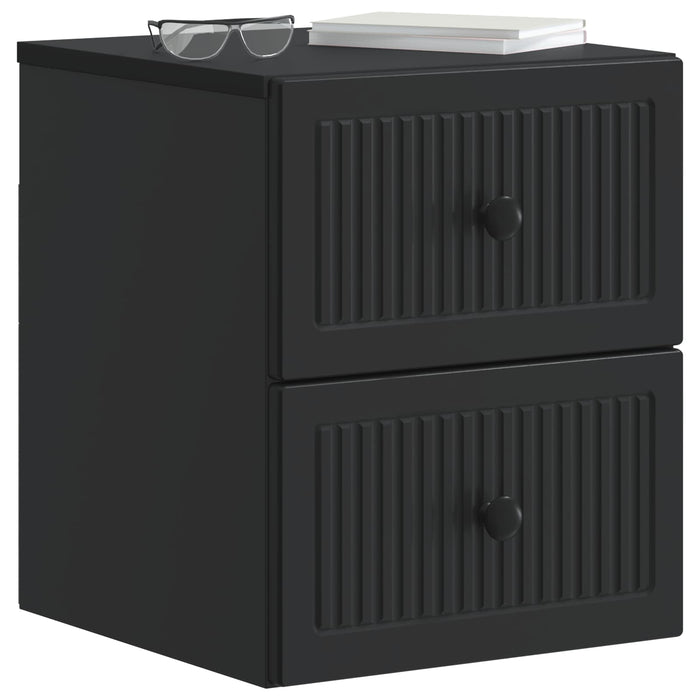 Dulap de noapte suspendat cu sertar Negru 33 x 34,5 x 40 cm - WALTI WALTI