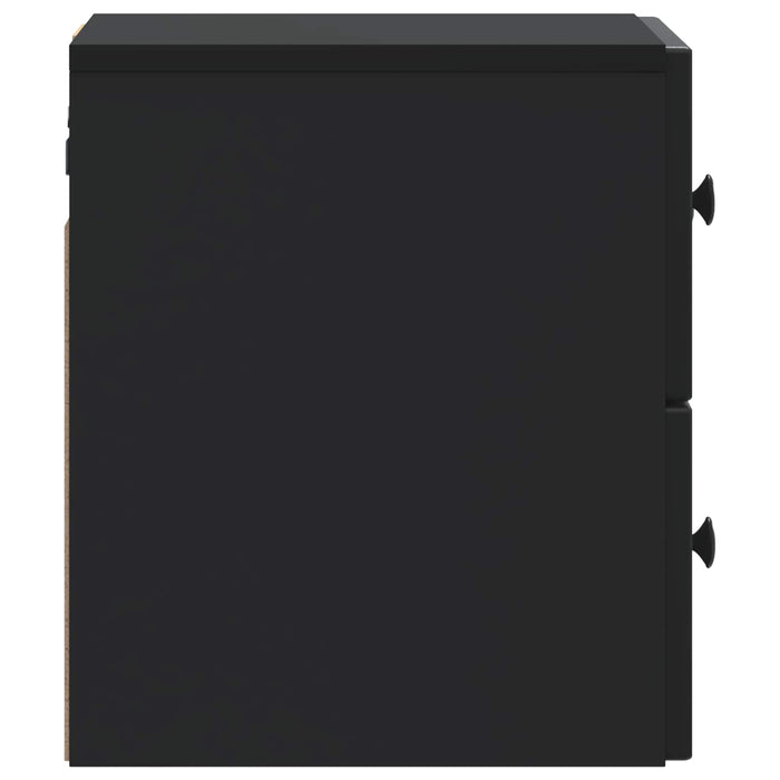 Dulap de noapte suspendat cu sertar Negru 33 x 34,5 x 40 cm - WALTI WALTI
