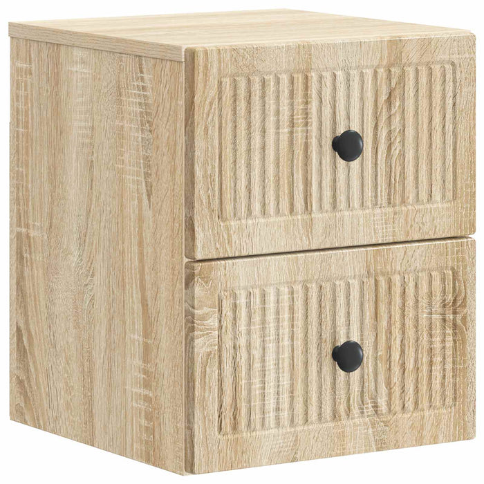 Dulap de noapte suspendat 2 pcs Stejar Sonoma 33 x 34,5 x 40 cm - WALTI WALTI
