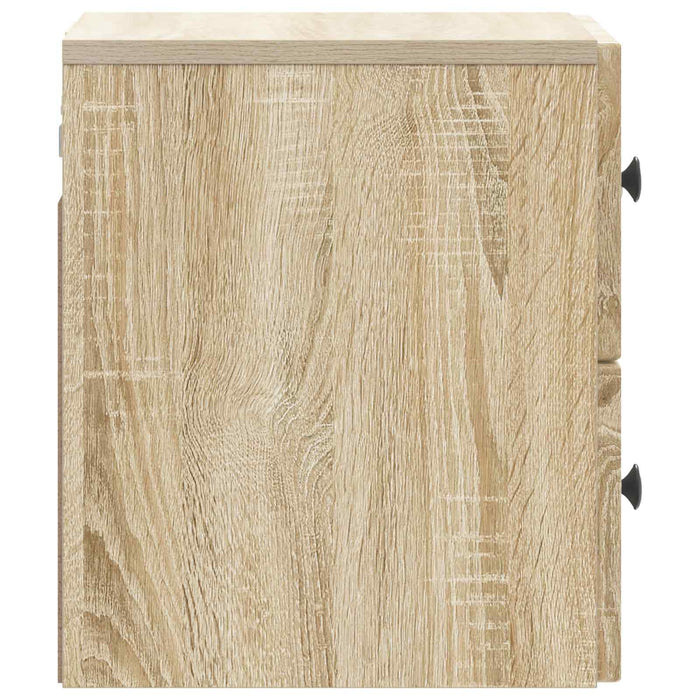 Dulap de noapte suspendat 2 pcs Stejar Sonoma 33 x 34,5 x 40 cm - WALTI WALTI