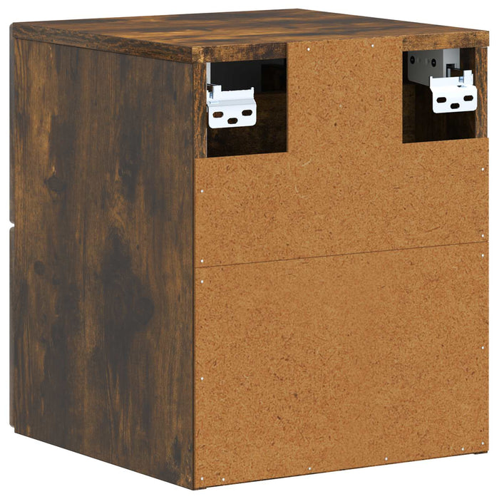 Dulap de noapte suspendat Stejar fumuriu 33 x 34,5 x 40 cm - WALTI WALTI