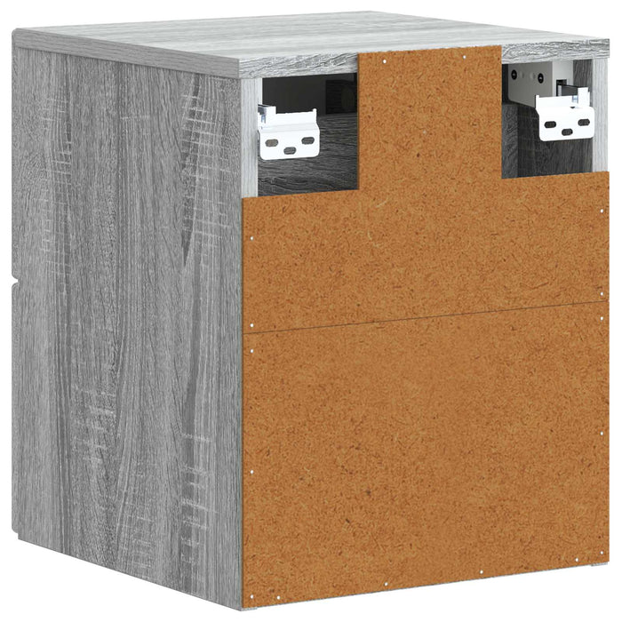 Dulap de noapte suspendat Sonoma gri 33 x 34,5 x 40 cm - WALTI WALTI