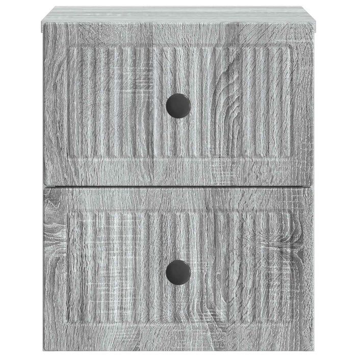Dulap de noapte suspendat Sonoma gri 33 x 34,5 x 40 cm - WALTI WALTI