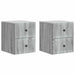 Dulap de noapte suspendat 2 pcs Sonoma gri 33 x 34,5 x 40 cm - WALTI WALTI