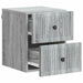Dulap de noapte suspendat 2 pcs Sonoma gri 33 x 34,5 x 40 cm - WALTI WALTI