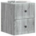 Dulap de noapte suspendat 2 pcs Sonoma gri 33 x 34,5 x 40 cm - WALTI WALTI